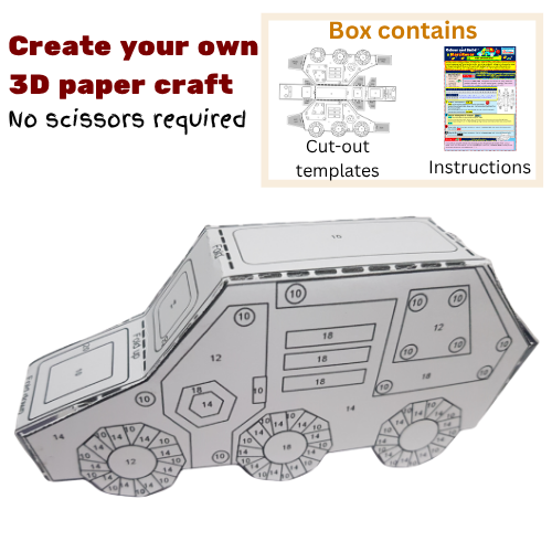 Colour and Build 3D Paper Mars Rover