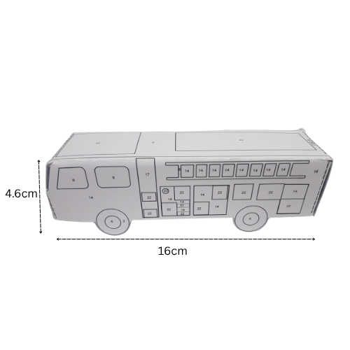 3D Paper Fire Engine -Digital Download