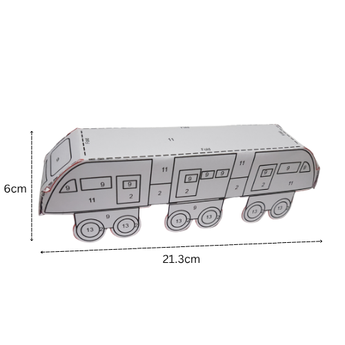 3D Paper Train -Digital Download