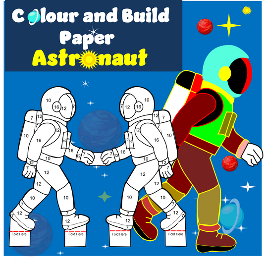Colour and Build Paper Astronaut