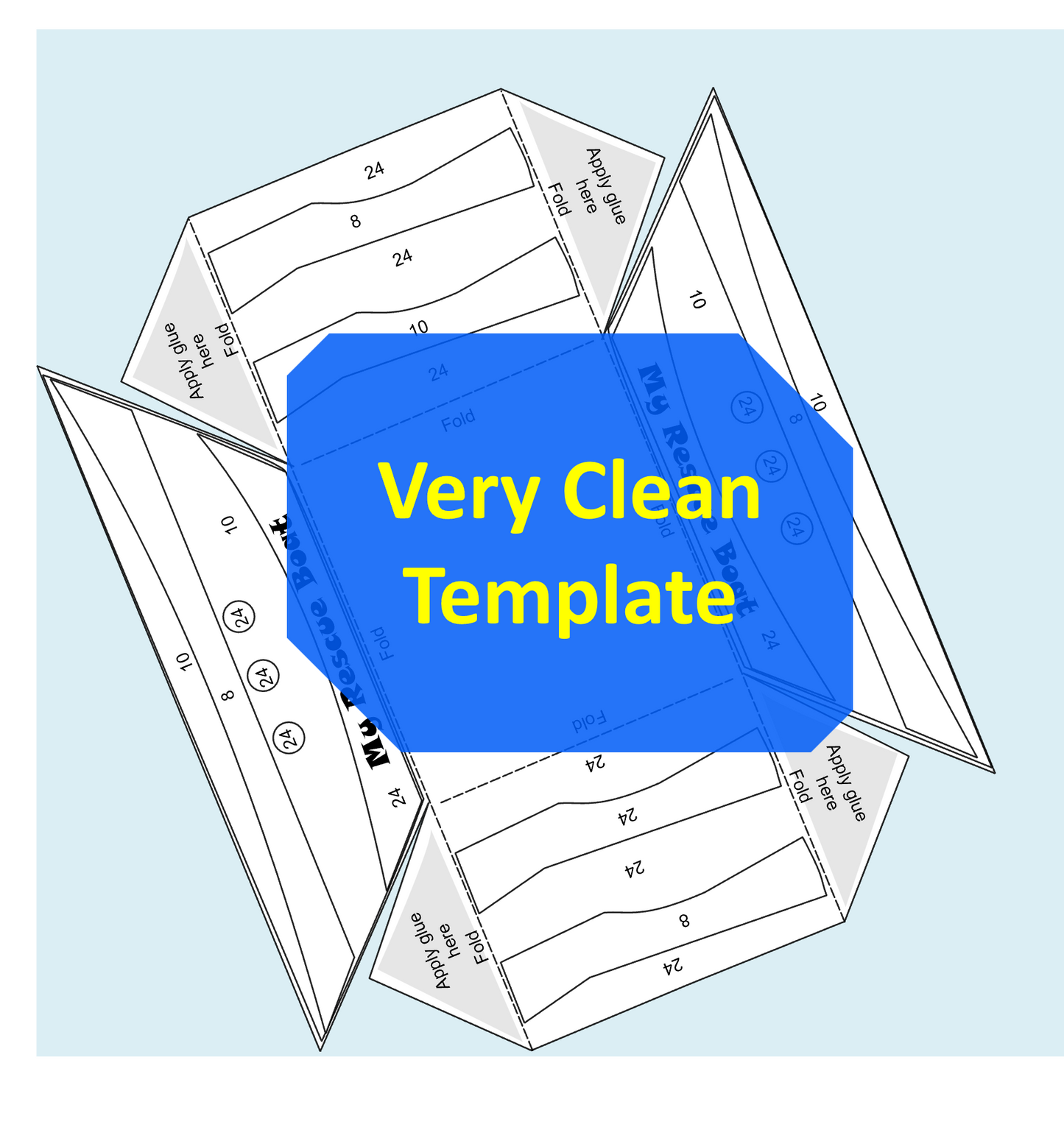 3D Paper Boat -Digital Download