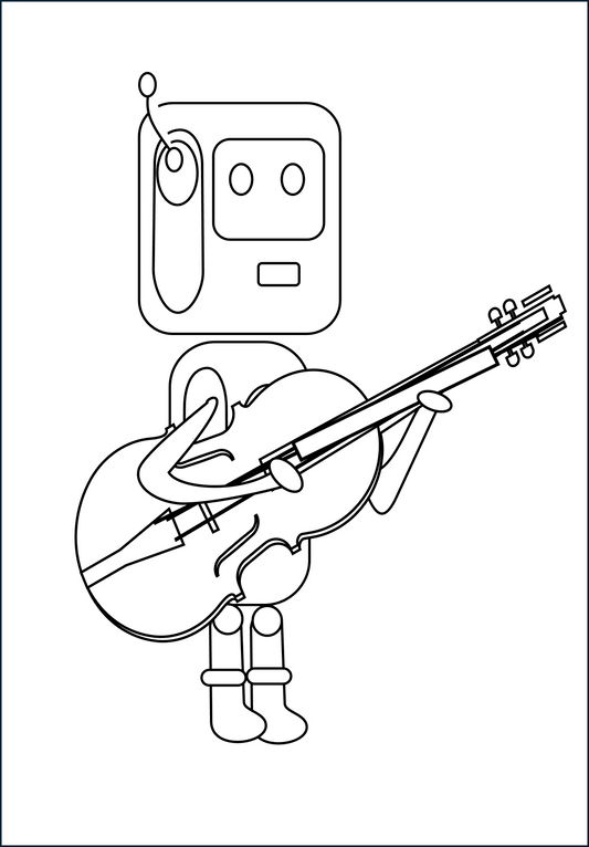 Robot with Guitar (FREE) Digital Download